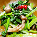 ゆざく's cooksnap of when they made 小松菜としめじのあっさり中華炒め.