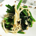 0402's cooksnap of when they made 辛子酢味噌和え！ほうれん草とえのき.