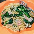 ゆうに8号's cooksnap of when they made ランチ！ほうれん草のさっぱり和風パスタ.