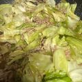 feel872's cooksnap of when they made 簡単メイン！豚ひき肉とキャベツの甘辛炒め.