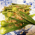 taku☆momo☆'s cooksnap of when they made オクラといんげんの煮びたし.