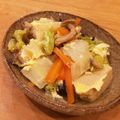 たべたいち's cooksnap of when they made 白菜.小松菜.人参.こうや豆腐の卵とじ.