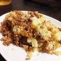 容疑者Ｘ's cooksnap of when they made ひき肉とじゃが芋のケチャップグラタン.