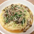 メロンパンマン's cooksnap of when they made ツナと水菜の和風パスタ.