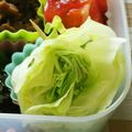 あーもこ's cooksnap of when they made お弁当に♡くるくるレタス☆.