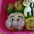 KBE58's cooksnap of when they made 100均 簡単キャラ弁 アンパンマン.