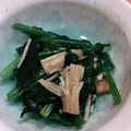 佑都ママ's cooksnap of when they made ほうれん草とえのきと海苔のおひたし.
