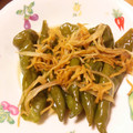 nekoooko's cooksnap of when they made 万願寺とうがらし茗荷煮浸し 温も涼も.