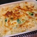 るなぽぽん☆'s cooksnap of when they made 鶏肉とブロの味噌クリームマカロニグラタン.