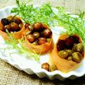 shikkachan's cooksnap of when they made ホタテのカルパッチョの豆づくし.