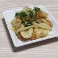 アクセル☆'s cooksnap of when they made 竹輪の味噌マヨ炒め.