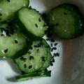 ma___111's cooksnap of when they made きゅうり黒胡麻会え.