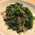 かこみ's cooksnap of when they made ほうれん草のじゃこニンニク炒め.