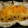 shiro丸's cooksnap of when they made 柿とバナナの秋のパウンドケーキ(超簡単).