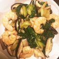 のだめちゃーん's cooksnap of when they made チンゲンサイとエビのオイスター炒め.