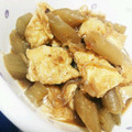 momocookin's cooksnap of when they made ふきと揚げの炒め物.