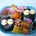 totomomoiro's cooksnap of when they made 超簡単キャラ弁★まっくろくろすけおにぎり.
