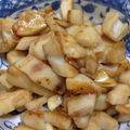 snow012's cooksnap of when they made たたきレンコンとニンニクの炒め物.