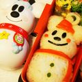 egastreet's cooksnap of when they made クリスマス ミッキー キャラ弁.