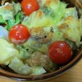 yuk☆rin's cooksnap of when they made 白身魚揚げとブロッコリのみそマヨグラタン.