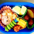 たかころびん's cooksnap of when they made アンパンマンとワンパンマンで逆オムライス.