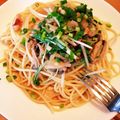 suiichon's cooksnap of when they made タコの和風パスタ.