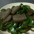 ウッピィ's cooksnap of when they made こんにゃくとピーマンのにんにく醤油炒め.