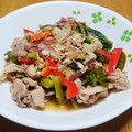 Decillia's cooksnap of when they made 豚肉とつるむらさきの塩レモン炒め♪.