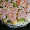 うふふあはは's cooksnap of when they made 大好物☆ちらし寿司☆押し寿司ケーキ☆.