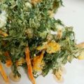 ｊジェイ子's cooksnap of when they made 人参の葉のかき揚げ●簡単、苦くない♡.