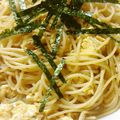 hanayukimama's cooksnap of when they made のり玉スパゲティ.