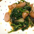 ♪Latte♪'s cooksnap of when they made ほうれん草とウインナーのキムチ炒め！.