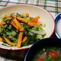 よちりん's cooksnap of when they made 柿と白菜の塩昆布あえ.