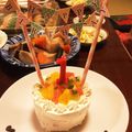 yoohoo☆'s cooksnap of when they made 秋生まれの1歳のお誕生日ケーキ.