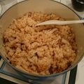 チルタラ's cooksnap of when they made ルクルーゼで！エリンギと鮭の炊込みご飯.