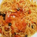 ☆☆しおりんご☆☆'s cooksnap of when they made ベーコンとしめじのトマトクリームパスタ.