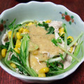 メイ君's cooksnap of when they made *水菜と豚肉のピリ辛ゴママヨ和え*.