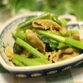 ぽっぽぺぺ's cooksnap of when they made 塩麹でしっとり豚と小松菜のカレーマヨ炒め.