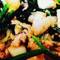 クックWGS4B3☆'s cooksnap of when they made 長芋とほうれん草のひき肉甘酢サラダ☻.