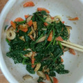 kisakiママ's cooksnap of when they made 簡単！ほうれん草とちくわのお浸し.