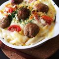にすぃ子's cooksnap of when they made スパイシーミートボールのカレードリア.