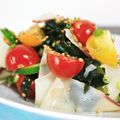 ゆず柚子's cooksnap of when they made 【酒の肴】トマトとイカの燻製のゴマ酢和え.