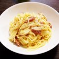 さﾁｬ's cooksnap of when they made まるで店味！濃厚カルボナーラ♡.
