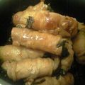おせち's cooksnap of when they made 豚肉まきまき・・・ニラですが・・・.