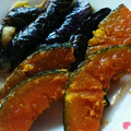 yuzu0724's cooksnap of when they made わが家の定番♪茄子と南瓜の揚げ煮♡.
