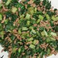 みかん1837's cooksnap of when they made 超簡単！大根の葉っぱ&そぼろ☆.