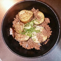 豆腐少女ʚ✞ɞ's cooksnap of when they made ナスとそぼろ丼物.