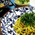 わっぱdeごはん's cooksnap of when they made 大葉ジェノベーゼソースのパスタ♪.