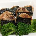 めぐムーチョ's cooksnap of when they made のりを巻いて磯辺焼き風鶏だんご.