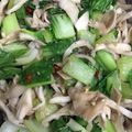 クックEE2WXX☆'s cooksnap of when they made チンゲン菜とぶなしめじのペペロンチーノ風.